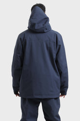 Men's Navy Multifunctional Waterproof Insulated Snow Jacket